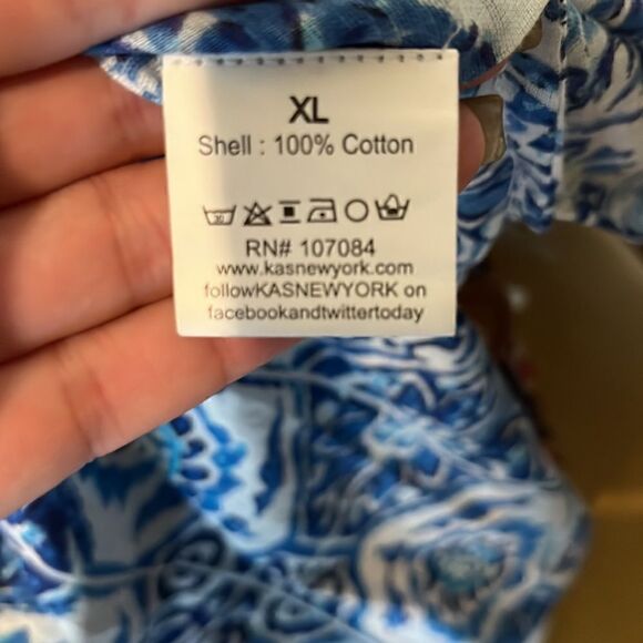 KAS Designs split length kaftan style dress/swimsuit coverup, XL! - Picture 12 of 13